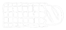 Beeldmerk van Wilde Gisten: een gestileerde geweven broodzak